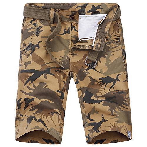 

Men's Basic Daily Loose Chinos Shorts Pants - Camouflage Summer Yellow Army Green Dark Gray US32 / UK32 / EU40 / US34 / UK34 / EU42 / US36 / UK36 / EU44