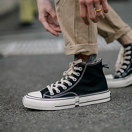 

Men's Sneakers Outdoor Canvas Non-slipping Black Yellow Blue Summer
