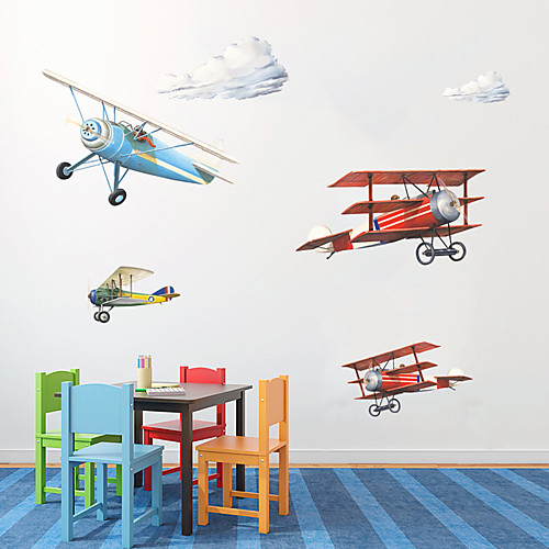

Planes Wall Stickers Plane Wall Stickers Decorative Wall Stickers PVC Home Decoration Wall Decal Wall Window Decoration 1pc 10045cm
