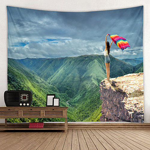 

Beautiful Scenery Printed Tapestry Decor Wall Art Tablecloths Bedspread Picnic Blanket Beach Throw Tapestries Colorful Bedroom Hall Dorm Living Room Hanging