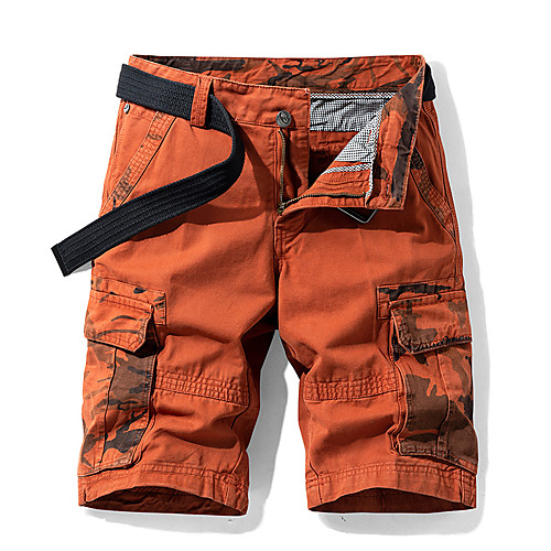 

Men's Hiking Shorts Hiking Cargo Shorts Camo Summer Outdoor 10 Standard Fit Breathable Quick Dry Sweat-wicking Multi-Pocket Cotton Shorts Bottoms Army Green Blue Orange Khaki Camping / Hiking
