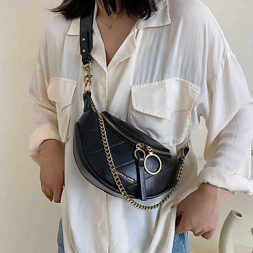 

Women's PU Sling Shoulder Bag Solid Color Wine / White / Black