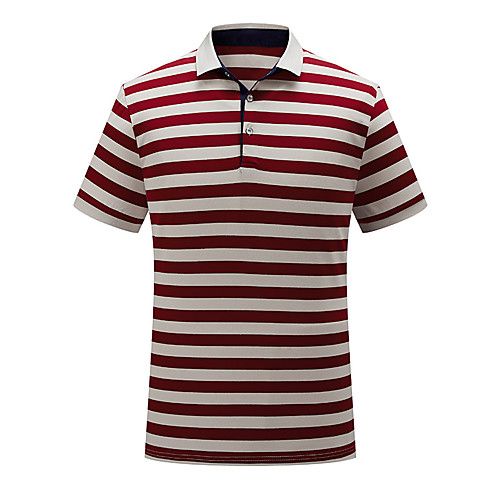 

Men's Striped Polo Daily Work Blue / Red / Green