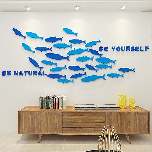 

3D Fish Wall Stickers Plane Wall Stickers Decorative Wall Stickers Acrylic