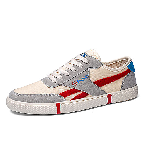 

Men's / Unisex Spring / Summer Classic / Casual Daily Outdoor Sneakers Canvas Breathable Non-slipping Wear Proof Black / Red / Green