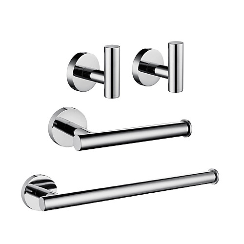 

Towel Bar / Toilet Paper Holder / Robe Hook New Design / Adorable / Creative Contemporary / Modern Stainless Steel / Low-carbon Steel / Metal 4pcs - Bathroom Wall Mounted