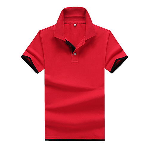 

Men's Solid Colored Polo Business Basic Daily Work White / Black / Red / Yellow / Gray