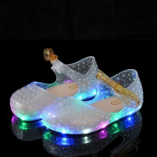 

Girls' LED Shoes PVC Sandals Little Kids(4-7ys) White / Pink / Orange Summer