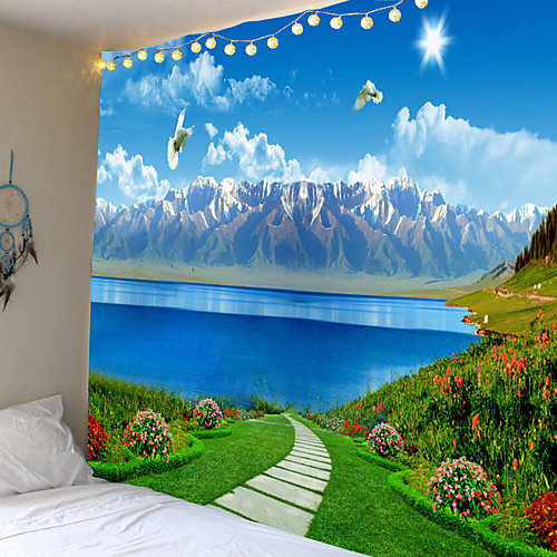 

Beautiful natural landscape pattern of tapestry or background cloth or decorative cloth