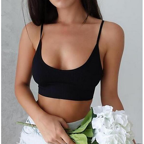 

Women's Tank Top Solid Colored Tops Boat Neck Daily Summer Black S M L XL