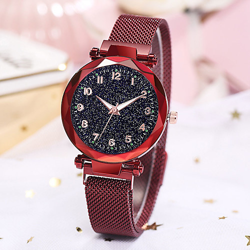 

Women's Quartz Watches Casual Fashion Black Blue Red Alloy Chinese Quartz Rose Gold Black Blue Casual Watch Imitation Diamond 1 pc Analog One Year Battery Life