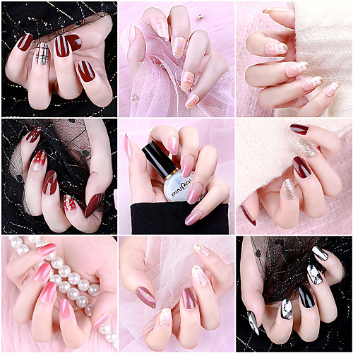 

24pcs Plastics Removable Durable Elegant Fashion Party / Evening Daily Artificial Nail Tips for Finger Nail / Romantic Series