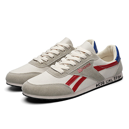

Men's Summer / Fall Sporty / Casual Athletic Outdoor Trainers / Athletic Shoes Running Shoes Denim / PU Breathable Non-slipping Black / Red / Green Striped
