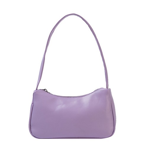 

Women's PU Top Handle Bag Solid Color White / Black / Purple