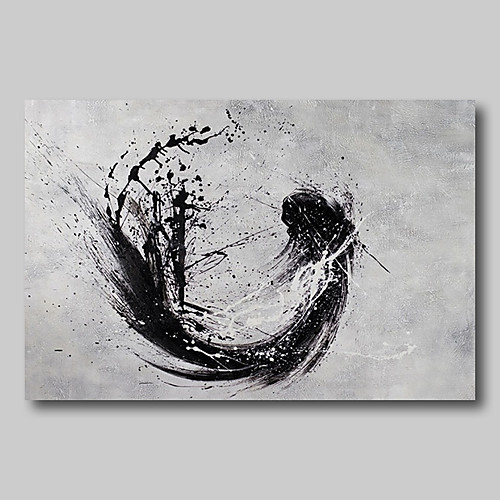 

Oil Painting Hand Painted - Abstract Abstract Landscape Comtemporary Modern Rolled Canvas