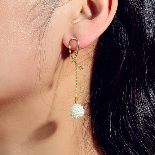 

Women's Earrings Geometrical Holiday Wedding Stylish Trendy Sweet Modern French Earrings Jewelry Gold For Wedding Party Evening Engagement Birthday Beach 1 Pair