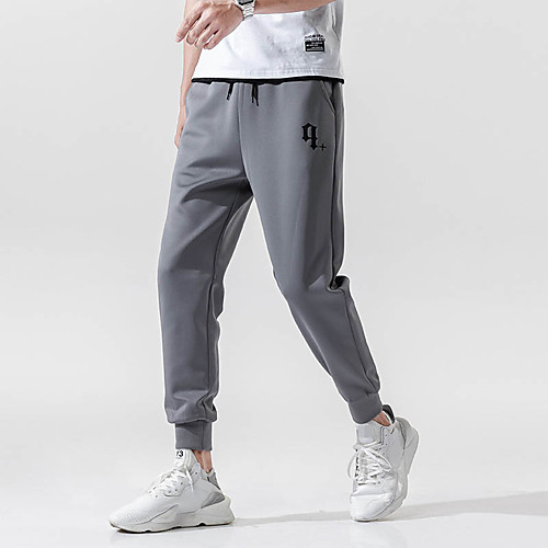 

Men's Joggers Jogger Pants Track Pants Sports & Outdoor Athleisure Wear Bottoms Pocket Drawstring Elastane Winter Fitness Running Jogging Training Breathable Quick Dry Soft Sport Black Gray