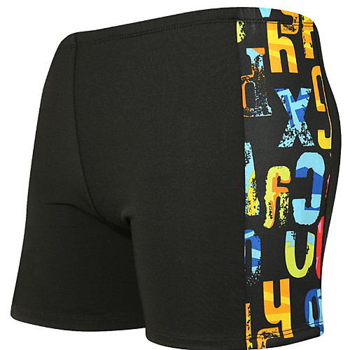 

Men's Swim Trunk Bottoms Swimwear Swimsuit - Letter Print Quick Dry L XL XXL Rainbow