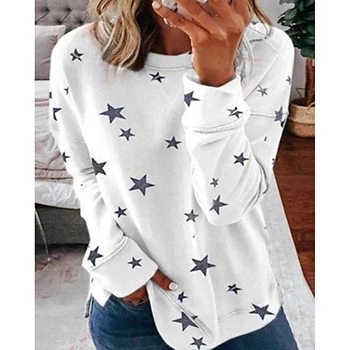 

Women's Sweatshirt Geometric / Number Basic White Red Khaki Green Gray S M L XL XXL XXXL XXXXL XXXXXL