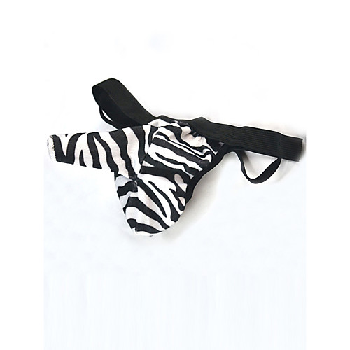 

Men's Print G-string Underwear - Normal Low Waist Black One-Size