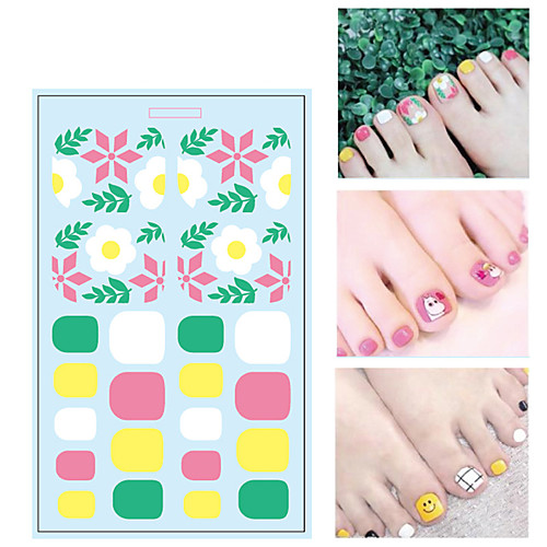 

1 pcs 3D Nail Stickers Floral Theme / Fruit nail art Manicure Pedicure Water Resistant / Creative / Slim design Cute / Sweet Party / Evening / Daily / Festival
