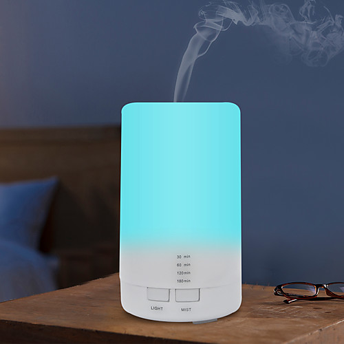 

Home Car Portable Mini 125ml Ultrasonic Air Humidifier USB Charging 7 Color LED Light Aroma Essential Oil Diffuser With 4 Timer