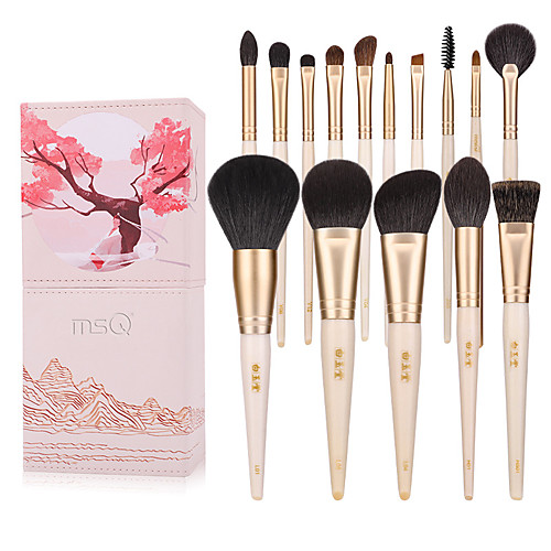 

Professional Makeup Brushes 15pcs Professional Full Coverage Comfy Wooden / Bamboo for Blush Brush Foundation Brush Makeup Brush Eyeshadow Brush