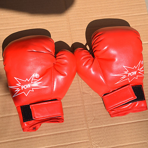 

Exercise Gloves / Boxing Bag Gloves / Boxing Training Gloves For Boxing, Leisure Sports, Fitness, Muay Thai Full Finger Gloves Waterproof, Stretchy, Protective PU(Polyurethane) Red