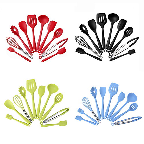 

Cooking Utensils Full Body Silicone Heatproof Dining and Kitchen 10pcs