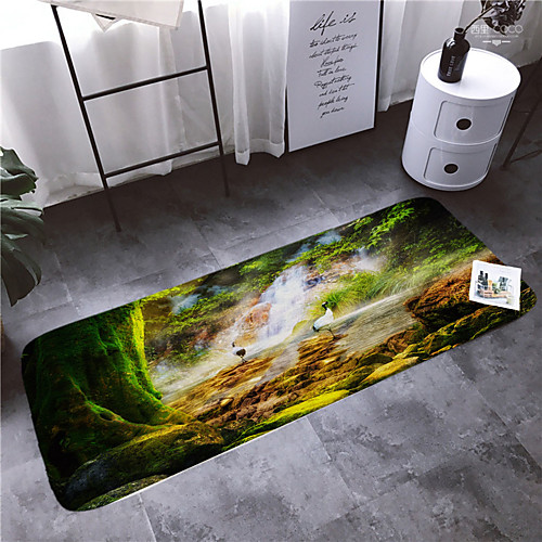 

1pc Modern Bath Mats / Bath Rugs Coral Velve Geometric / Abstract 5mm Bathroom New Design