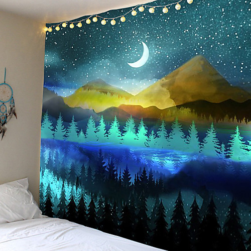 

Psychedelic tapestry landscape theme background cloth decorative cloth hang cloth at home