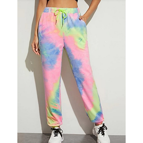 

Women's Basic Bloomers Pants - Tie Dye Blue Red S / M / L