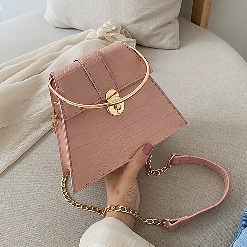 

Women's PU Crossbody Bag Solid Color Black / Yellow / Blushing Pink