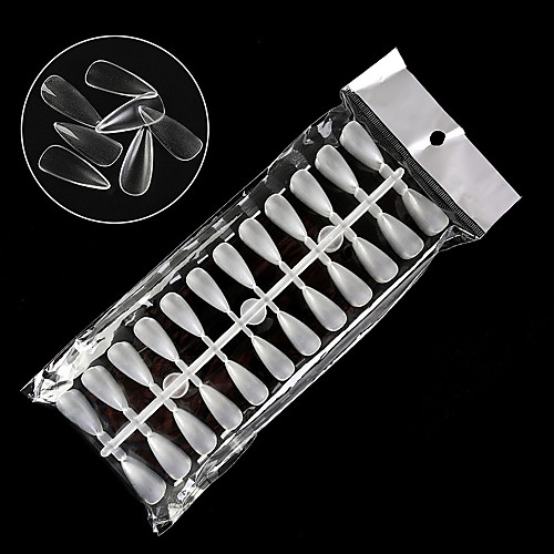 

1 set ABS Ergonomic Design High Transparency Simple Basic Daily Artificial Nail Tips for Finger Nail / Romantic Series