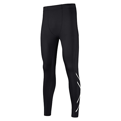 

Men's Leggings Running Tights Compression Pants 1pc Sports Tights Bottoms Running Fitness Jogging Training Breathable Reflective Strips Power Flex Fashion Black / Stretchy / Moisture Wicking