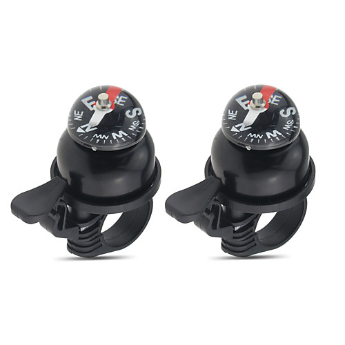 

ASIR Bike Bell Compass Cycling Ultra Light (UL) for Road Bike Mountain Bike MTB Folding Bike Recreational Cycling Fixed Gear Bike Cycling Bicycle Plastic & Metal Aluminium alloy Black