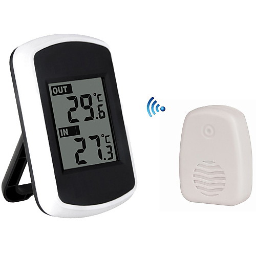 

Anself LCD Digital Wireless Indoor Outdoor Thermometer Temperature Measurement Ambient Weather Tester