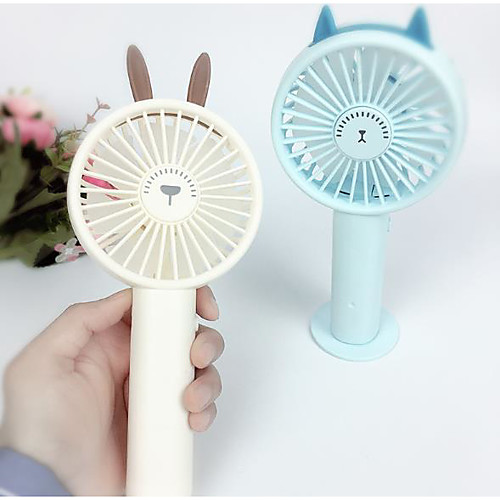 

HandFan Portable Personal Fan Battery Operated with 10 Hours Working Time Handheld Cooling Fan Rechargeable USB Desk Fan 3 Speeds/Strong Airflow for Home Office Outdoors Camping Cute Gift