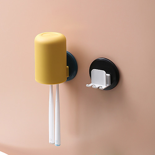 

Avoid Holing Toothbrush Rack Toilet Wall Absorption Shelf Household Multifunctional Toothbrush Gargle Suit Children Color Random