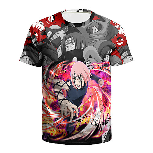 

Inspired by Naruto Cosplay Costume T-shirt Polyster Print Printing T-shirt For Men's / Women's