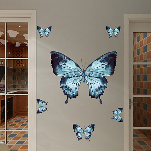 

Color Butterfly Wall Stickers Animal Wall Stickers Decorative Wall Stickers PVC Home Decoration Wall Decal Wall / Window Decoration 1pc