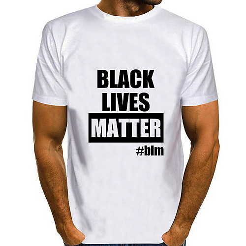 

Men's Graphic Letter Print T-shirt Daily White / Black