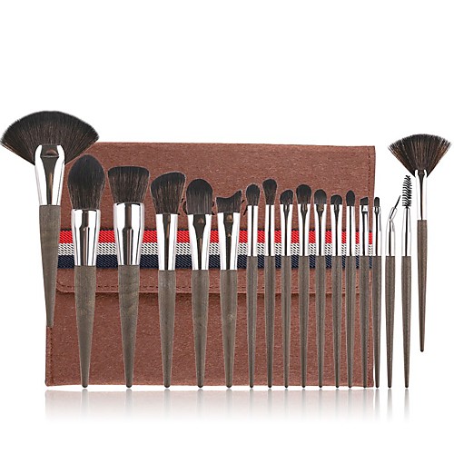 

Professional Makeup Brushes 18pcs Soft Artificial Fibre Brush Plastic for Foundation Brush Eyeshadow Brush Makeup Brush Set