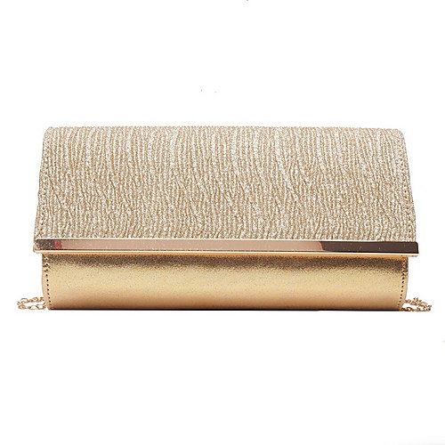 

Women's Synthetic Crossbody Bag Solid Color Black / Champagne / Gold