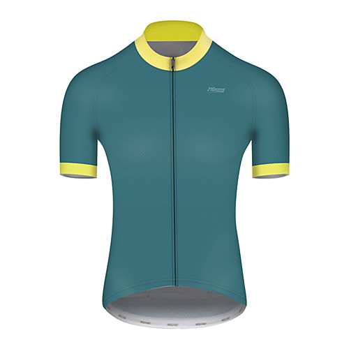 

21Grams Men's Short Sleeve Cycling Jersey Green Bike Top Mountain Bike MTB Road Bike Cycling Breathable Sports Clothing Apparel / Micro-elastic