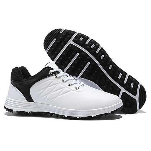 

Men's Golf Shoes Anti-Slip Breathable Sweat wicking Comfortable Golf Outdoor Exercise Spring, Fall, Winter, Summer Black / Red White Black Blue / White