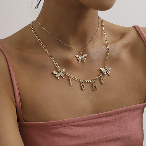 

Women's Pendant Necklace Alphabet Shape Fashion Copper Iron Gold Silver 35 cm Necklace Jewelry For Party Evening Masquerade Street