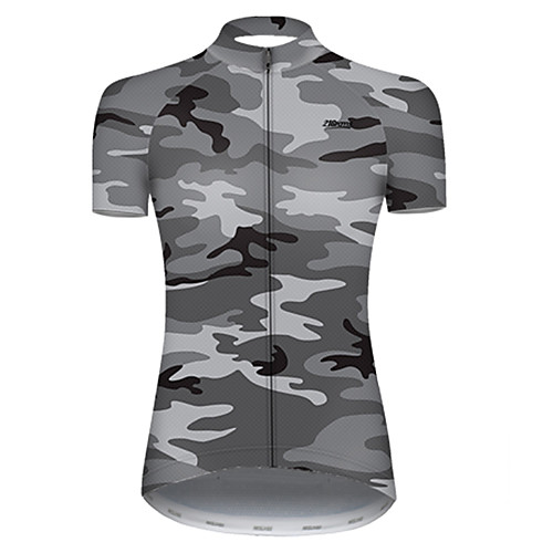 

21Grams Women's Short Sleeve Cycling Jersey Camouflage Camo / Camouflage Bike Top Mountain Bike MTB Road Bike Cycling Breathable Sports Clothing Apparel / Micro-elastic