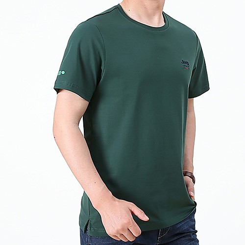 

Men's Solid Colored T-shirt Daily White / Black / Blue / Green / Gray