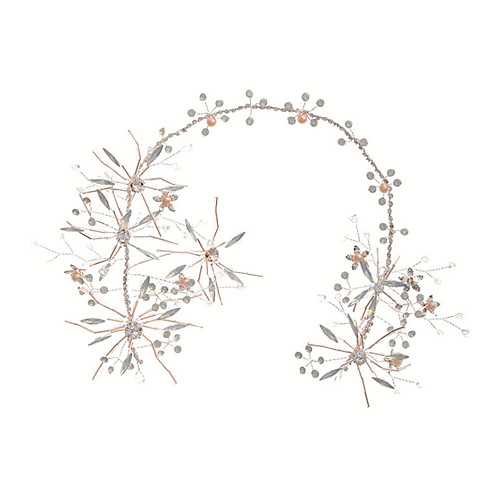 

Fashion Alloy Headdress with Rhinestone 1 Piece Wedding / Special Occasion Headpiece